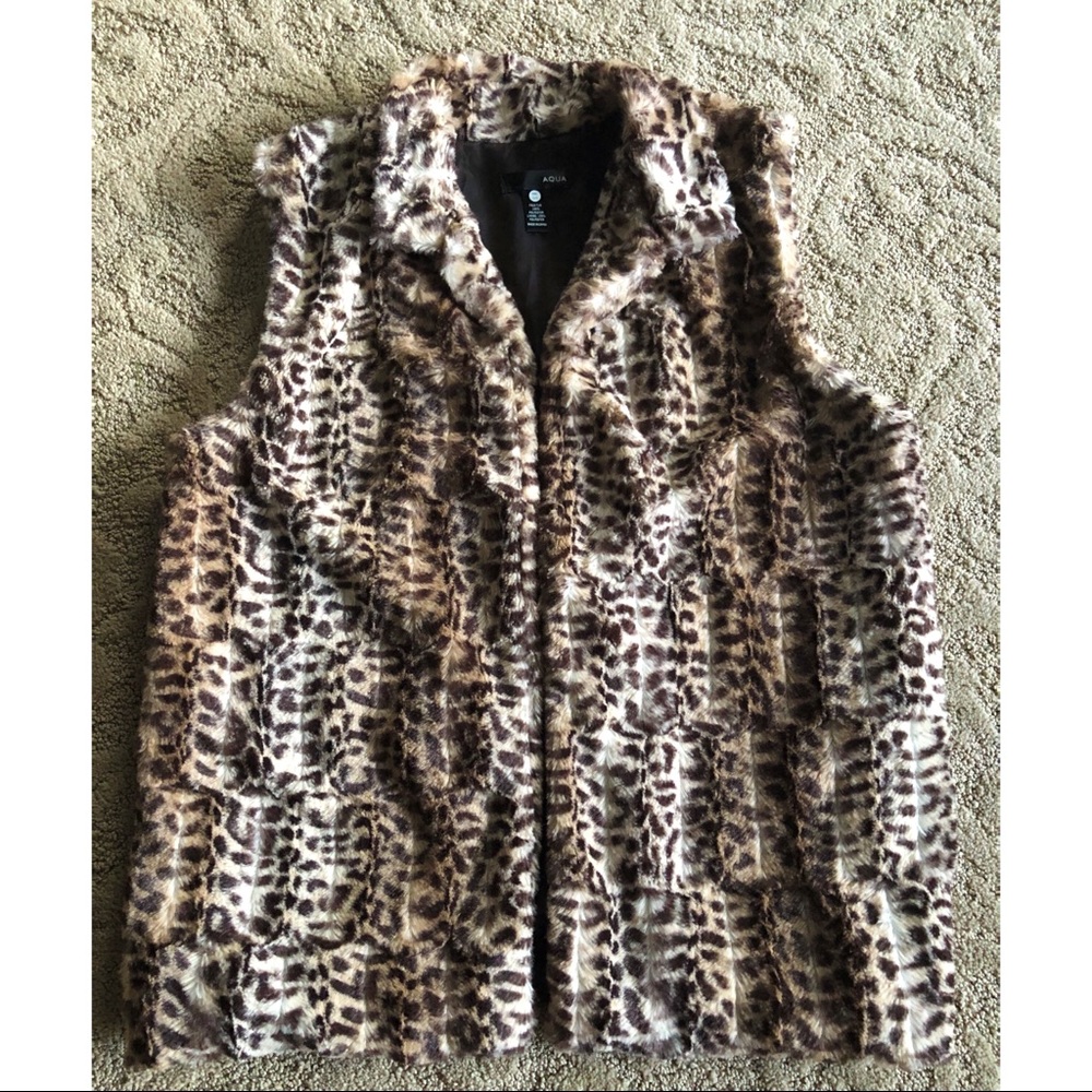 Leopard Faux Fur Vest